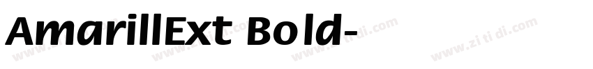 AmarillExt Bold字体转换